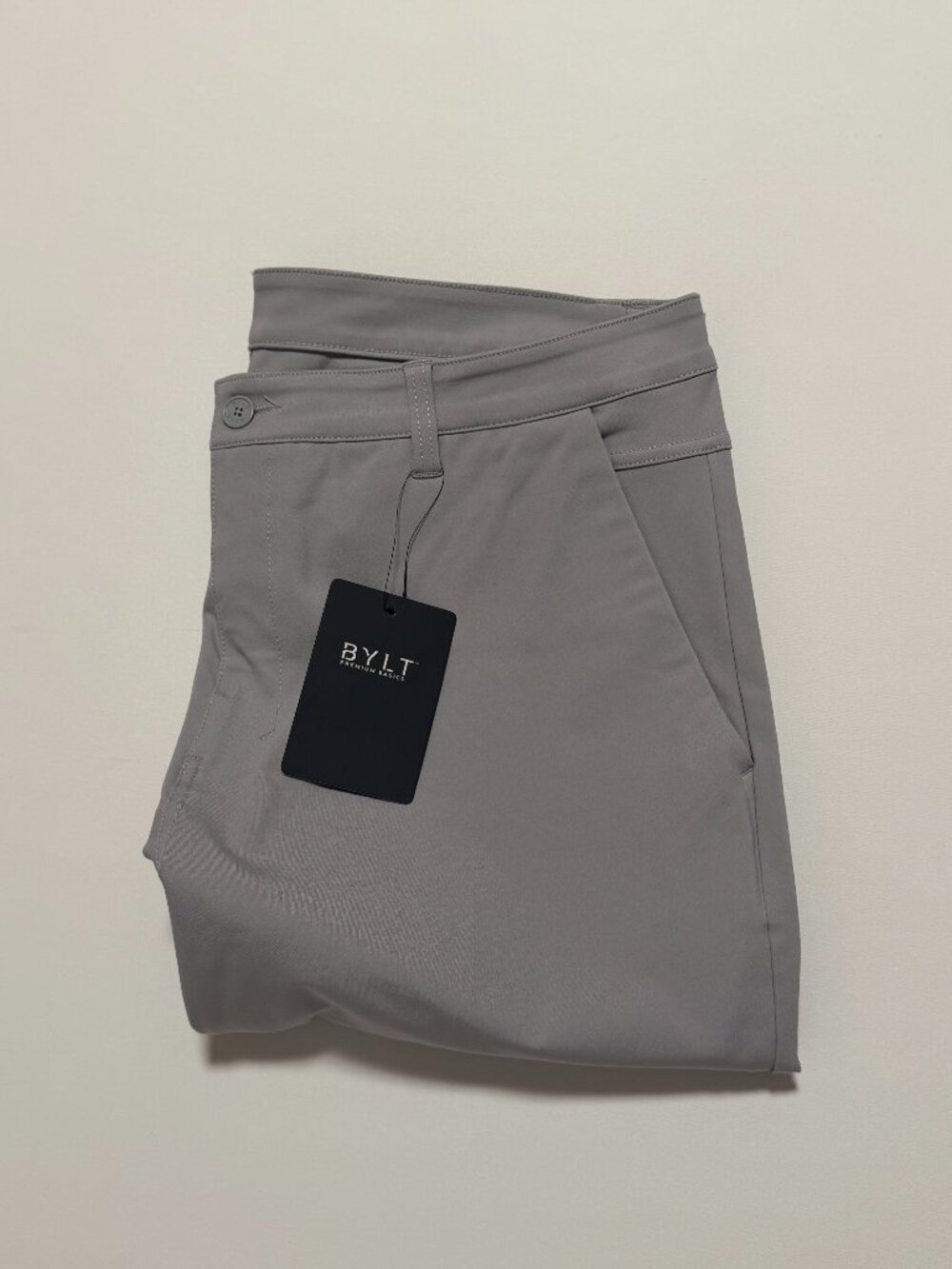BYLT Everyday Pant 2.0 *NWT Chino Stretch Pants Gray Men's size 40x32 NEW